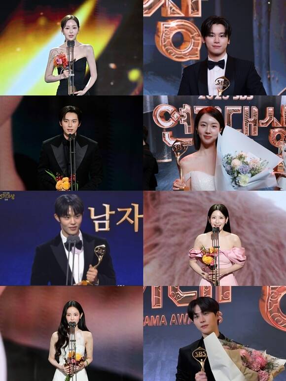 배우 신슬기 차우민 김은비 조아람 김무준 홍수주 김단 이채민(왼쪽 위부터 시계방향)이 2025년을 빛냈다. /방송 화면 캡처, KBS, MBC, SBS, 컴퍼니온, 9아토엔터테인먼트, 저스트엔터테인먼트