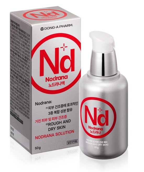 동아제약은 피부건조증 치료제 노드라나액을 출시했다고 6일 밝혔다. 사진은 동아제약 노드라나액. /동아제약
