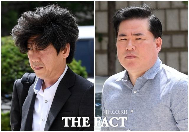 [더팩트ㅣ남용희 기자] 남욱 변호사(왼쪽)와 유동규 전 성남도시개발공사 기획본부장이 5일 오후 서울 서초구 서울중앙지방법원에서 열린 위례신도시 개발 특혜 의혹 관련 공판에 출석하고 있다.