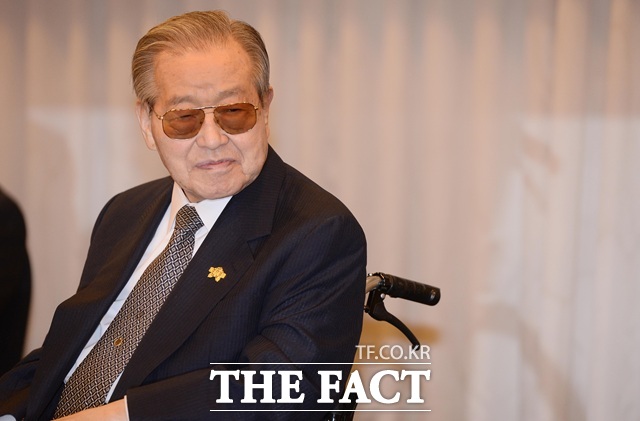 2015년 5월 14일 서울 종로구 세종문화회관 세종홀에서 열린 JP화보집 <운정 김종필> 출판기념회에 참석했던 고(故) 김종필 전 국무총리. /뉴시스