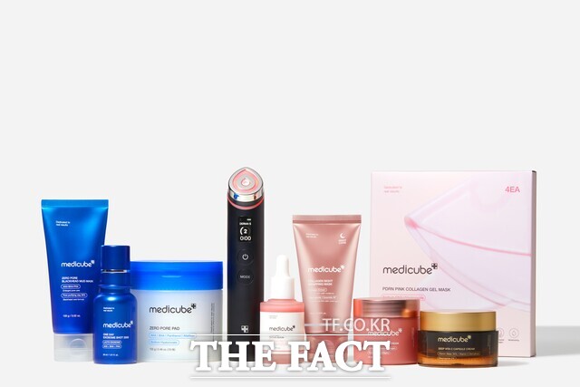 에이피알의 뷰티 브랜드 메디큐브가 스킨케어와 뷰티 디바이스의 흥행에 힘입어 지난해 단일 브랜드 매출 1조4000억원을 달성, 국내 브랜드 매출 1위에 올랐다. /에이피알