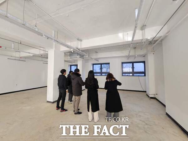 대전시 중구 외부청사(나라키움 선화동 빌딩) 예정지 시설물 현장 점검 모습. /대전시 중구