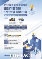  광명시, 미래기술 기반 스타트업 육성…최대 2500만 원 지원