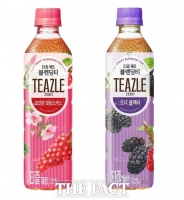  웅진식품, 한국적 원물 담은 '티즐 제로 오미자·오디' 출시