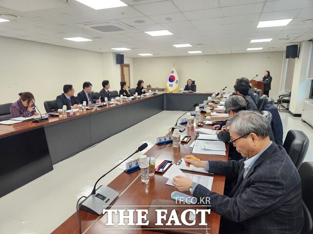 10일 대전시교육청의 부교육감을 단장으로 하는 재정집행점검단 회의가 열리고 있다. /대전교육청
