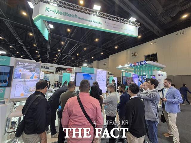 2026 월드 헬스 엑스포 전시장에 마련된 한국 의료기기 통합 전시관 /인천시