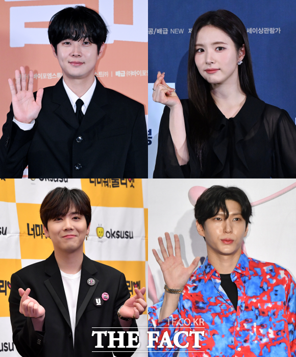 1990년생 말띠 배우 최우식 신세경, 가수 겸 뮤지컬 배우 정택운(레오) 이홍기(왼쪽 위부터 시계방향)가 설 연휴에도 쉬지않고 대중과 만난다. /더팩트 DB