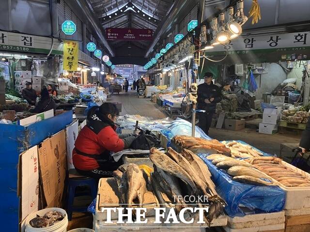 상인들은 매장 앞까지 나와 뭐 찾으세요라며 연신 손님들을 불러 세웠지만 이들은 흘깃 쳐다보곤 지나갈 뿐이었다. 사진은 지난 10일 서울 동대문구 청량리종합시장의 모습. /이다빈 기자