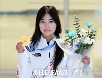  '짜릿한 대역전극' 금빛 소녀 최가온 [포토]