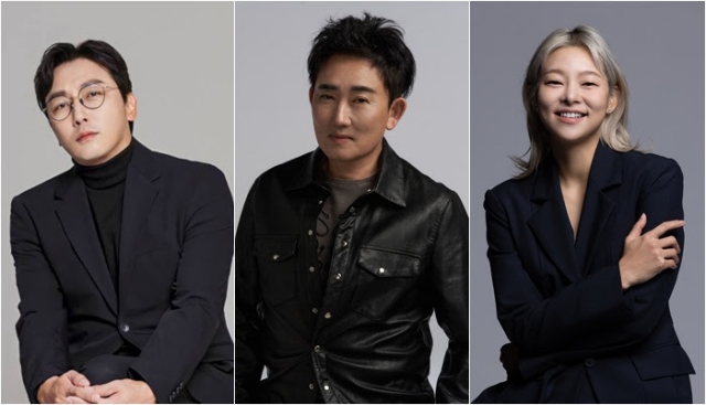 탁재훈 이승철 송해나(왼쪽부터)가 채널A 예능프로그램 신랑수업2의 MC로 호흡을 맞춘다. /채널A