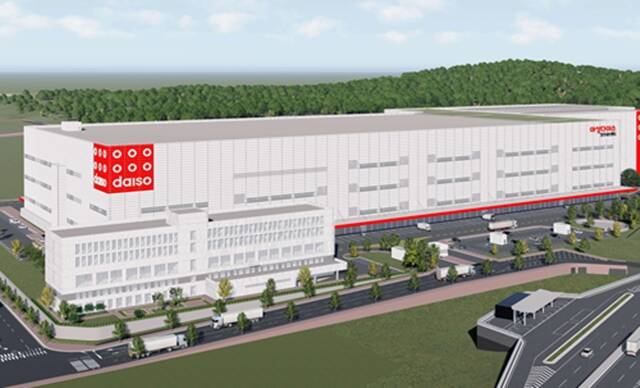 두산로지스틱스솔루션은 아성다이소 양주허브센터 물류 자동화 프로젝트를 수주했다고 19일 밝혔다. 사진은 아성다이소 양주허브센터 조감도. /두산