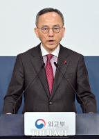  현안 관련 브리핑하는 박일 외교부 대변인 [포토]