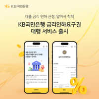  KB국민은행, 금리인하요구권 대행 서비스 출시