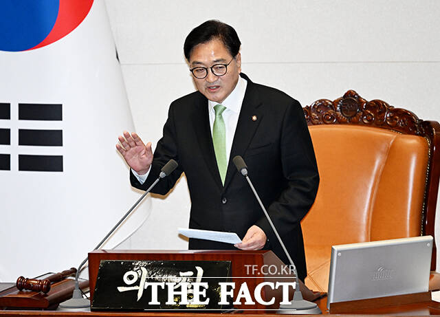 우원식 국회의장이 경찰청 국가수사본부 산하 가덕도 테러사건 수사TF의 국회 정보위원회 압수수색을 승낙했다고 20일 밝혔다. /배정한 기자