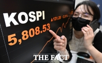  5800선 돌파 마감한 코스피 [포토]