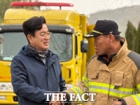  허태정 대전시장 예비후보, 예산 산불 현장 달려가 현장 소통