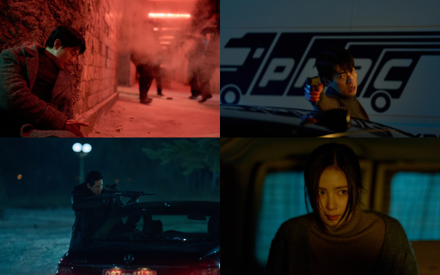 조인성 박정민 신세경 박해준(왼쪽 위부터 시계방향)이 호흡을 맞춘 '휴민트'의 새 보도스틸이 공개됐다. /NEW