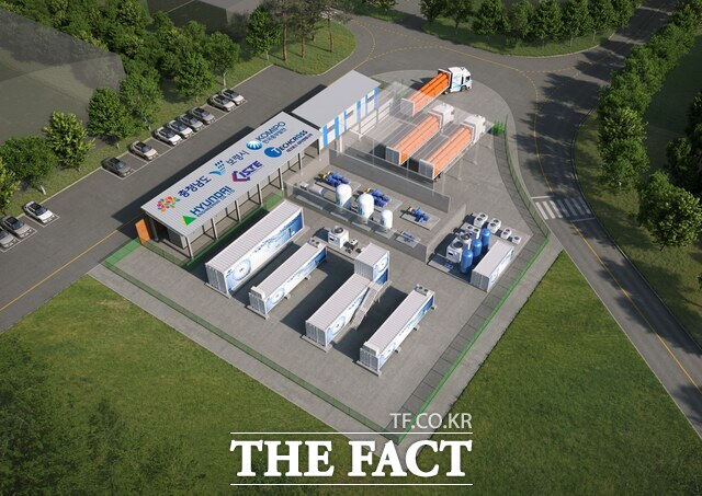 보령 수전해 기반 수소 생산기지 구축 사업 조감도. /보령시