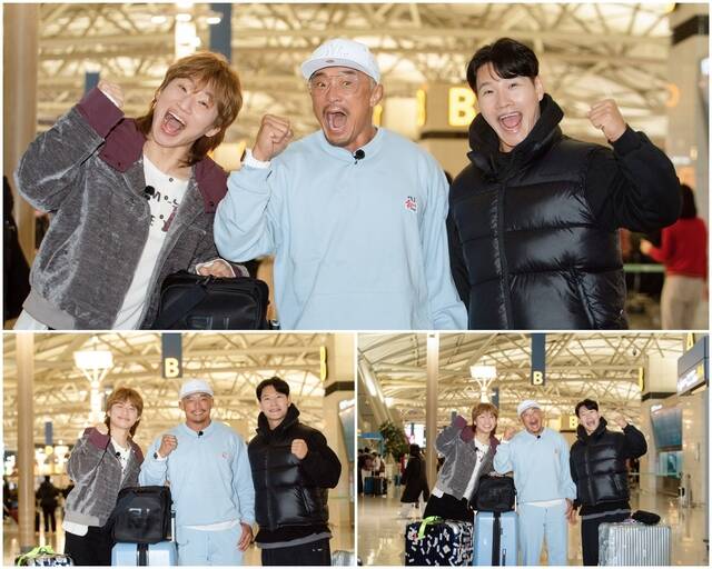 그룹 빅뱅의 멤버 대성, 방송인 추성훈, 가수 김종국(왼쪽부터)이 SBS Plus 새 예능프로그램 '상남자의 여행법'으로 호흡을 맞춘다. /SBS Plus