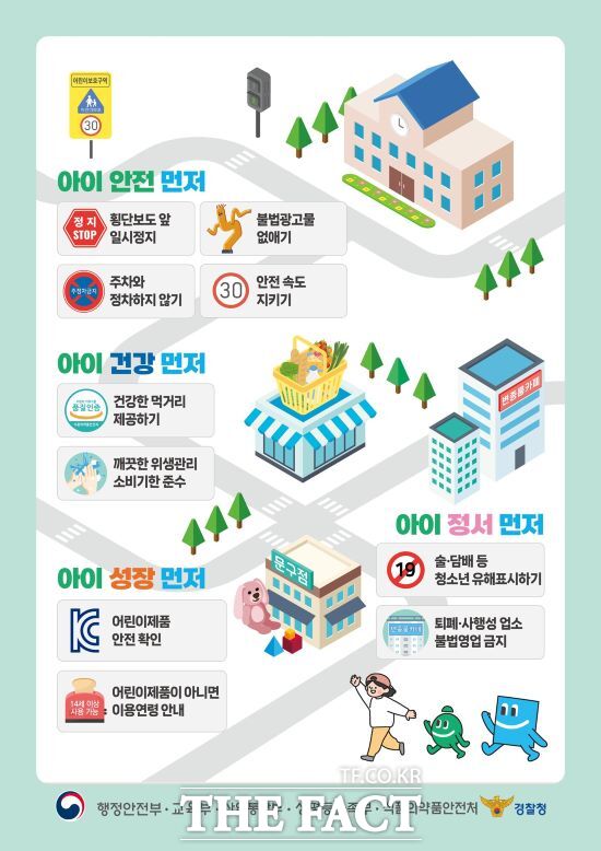 .오산시, 신학기 맞아 초등학교 어린이보호구역 불법 주·정차 특별단속 실시. /행정안전부