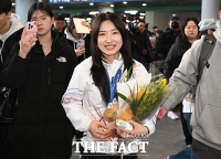  '쇼트트랙 2관왕' 김길리, 람보르기니 타고 집에 가요~  [TF사진관]