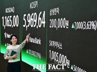  '6천피 코앞' 코스피 역대 최고치 경신...'20만전자·100만닉스' 달성 [TF사진관]
