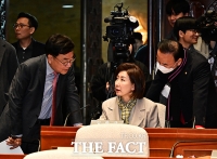  나경원 의원과 대화하는 서범수 의원 [포토]