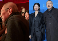  홍상수 감독, 김민희와 혼외자 득남 후 베를린서 근황 포착