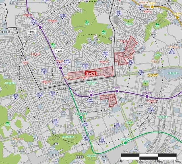 LH에 따르면 서울 강서 국회대로 인근 도심 공공주택 복합지구가 예정지구 지정 공고됐다. /LH