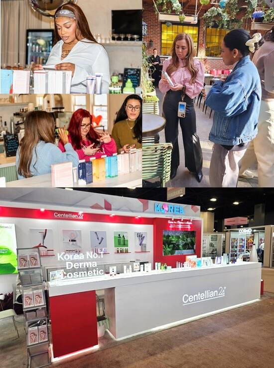 북미 시장 진출을 위해 행사 중인 동국제약 센텔리안24의 모습. /동국제약