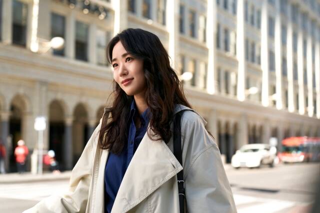 넷플릭스 '이 사랑 통역 되나요?'에서 이이담은 당차고 개성 있는 신지선 PD를 연기했다. /넷플릭스