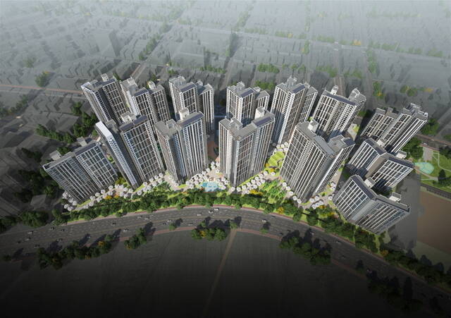 현대건설은 평택 원도심에 '힐스테이트 평택역센트럴시티'를 분양 중이다. 사진은 단지 조감도. /현대건설