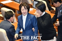  추미애 '필버 중단은 투표, 법왜곡죄 표결은 불참' [TF사진관]