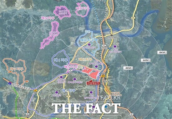 탑립·전민지구 특구개발사업 위치도 /대전시