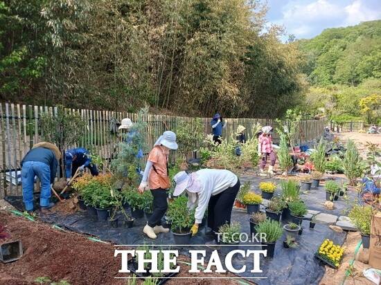 대전시 시민정원사 양성과정 교육 모습. /대전시