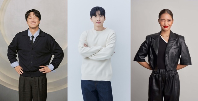 배우 차태현, 교육 유튜버 미미미누, 그룹 오마이걸 멤버 미미(왼쪽부터)가 SBS 새 예능프로그램 '영재발굴단 : 인피니티'의 진행을 맡는다. /SBS