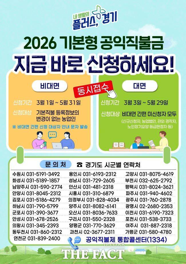 공익직불금 홍보물. /경기도