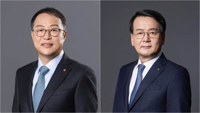 기우성·김형기 셀트리온 대표의 연임 가능성도 높다. 2015년 전무경영인 체제 전환 이후 두 대표는 각자대표 체제를 안정화했다는 평가를 받는다. 기우성·김형기 셀트리온 대표. /셀트리온