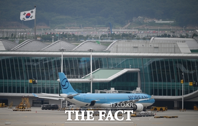 대한항공은 인천-두바이 노선 결항 기간을 오는 8일까지 연장했다고 3일 공지했다. /인천국제공항=박헌우 기자