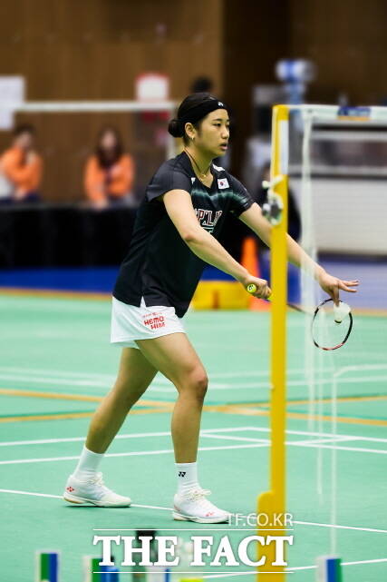 안세영 선수가 경기를 하고 있다. /애터미