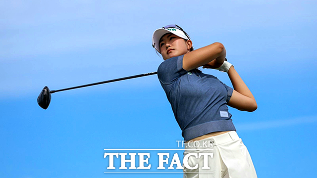 오수민이 포드 NWS오픈에서 특유의 호캐한 드라이버 샷을 날리고 있는 모습./유러피언여자투어
