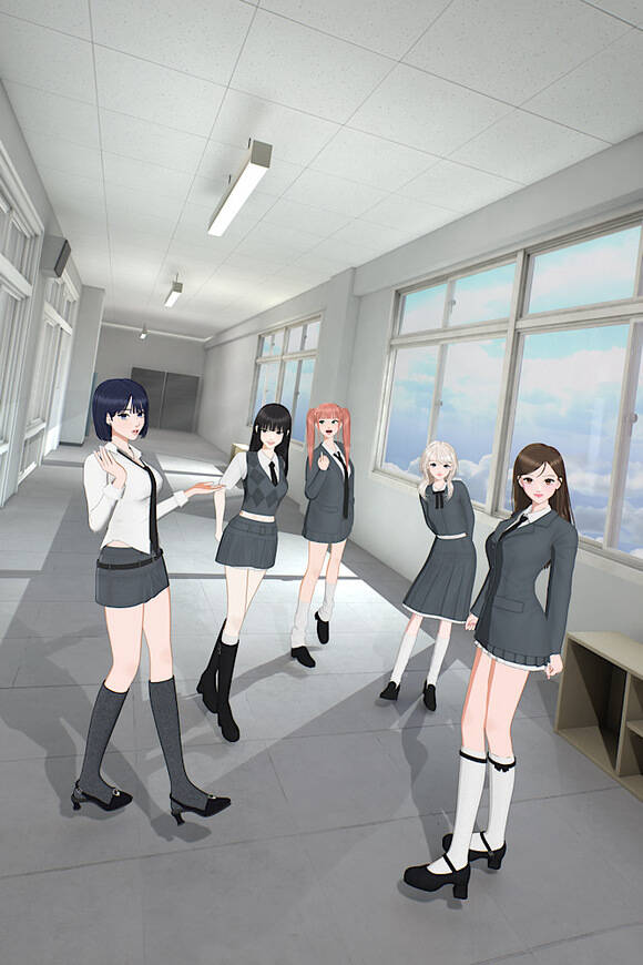 5인조 버추얼 걸그룹 오위스가 오는 13일 첫 번째 미니 앨범 'MUSEUM'으로 출격한다. /ama