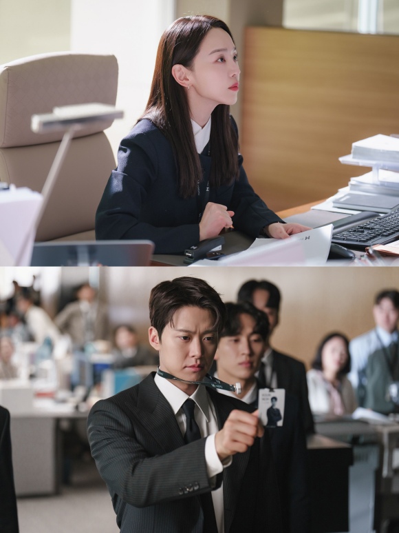 배우 신혜선(위) 공명 주연의 tvN 새 토일드라마 '은밀한 감사'가 4월 25이 첫 방송을 확정했다. /tvN