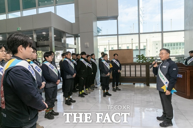 안전동행 캠페인 모습. /한국남동발전