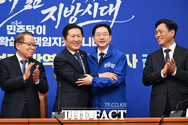 경남도지사 후보로 단수공천된 김경수 지방시대위원회 위원장.