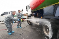  강호동 농협 회장, 가축방역 현장 점검…