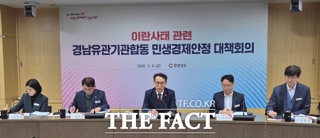 이란사태 관련 경남유관기관합동 민생경제안정 대책회의 /경남도