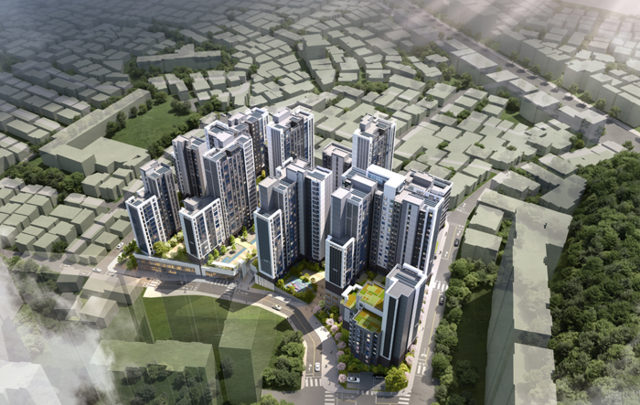 이번 통합심의위원회에서는 동작구 사당동 303번지 일대 사당5구역 주택재건축정비사업에 대한 통합심의도 조건부 의결했다. 사진은 사당5구역 조감도. /서울시