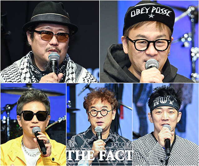 김종서가 솔로 활동을 시작한 해는 1992년으로 크라잉넛의 데뷔한 1995년과 불과 3년밖에 차이가 나지 않는다. 하지만 크라잉넛은 꾸준히 활동을 이어온 덕분에 여전히 사람들에세 현역 가수로 인식된다. 사진은 크라잉넛의 김인수 이상혁 한경록 이상면 박윤식(왼쪽 위부터 시계방향)이 지난해 10월 서울 마포구 KT&G 상상마당 라이브홀에서 열린 크라잉넛 30주년 기획 프로젝트에 참석한 모습이다./박헌우 기자