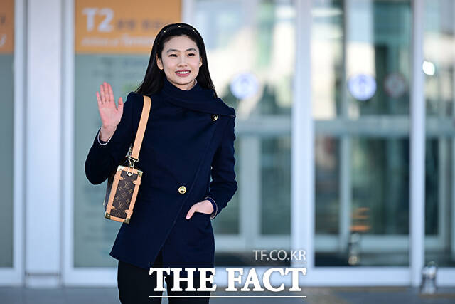 출국장으로 향하기 전...